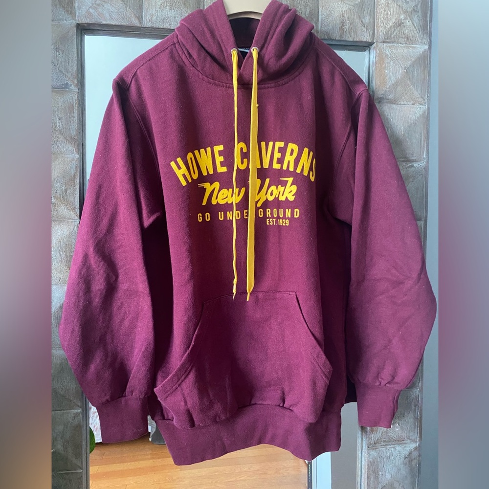 Burgundy hoodie